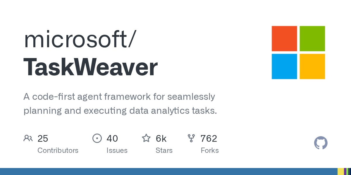 Microsoft TaskWeaver Skills Library hero