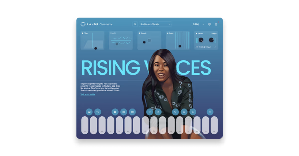 LANDR Chromatic hero